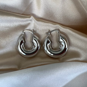 Silver Hoops